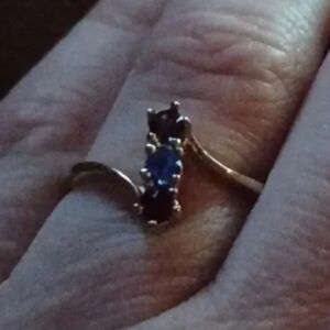 Gold-plated Mother's ring. yellow